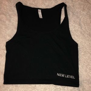 New Level gym crop workout tank